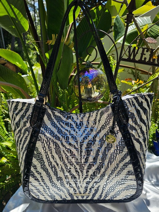 Brahmin Handbags - NWT Brahmin Aliza Everlasting Encore Tote Zebra Animal Print Leather
